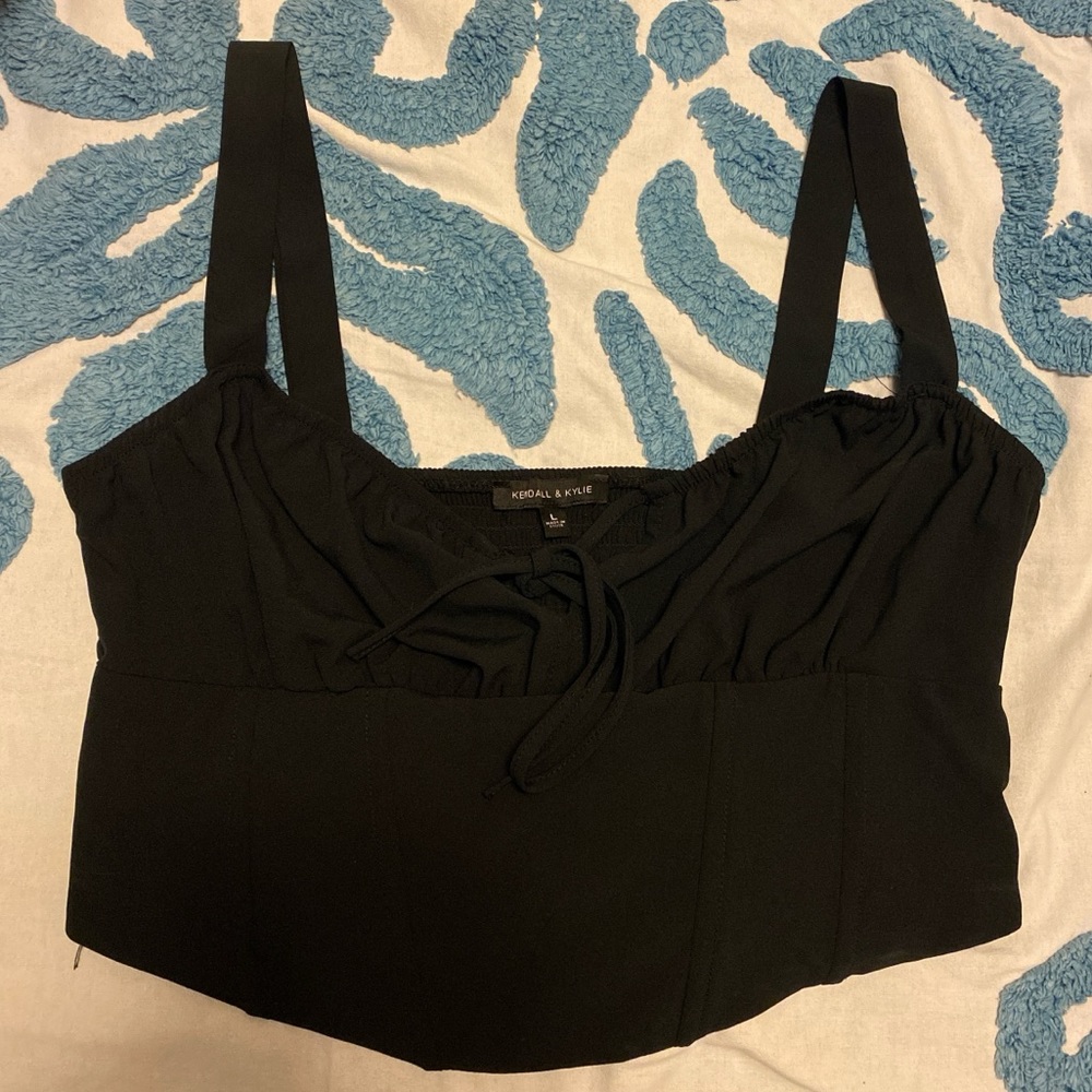 * Black Kendall & Kylie Corset Tank *